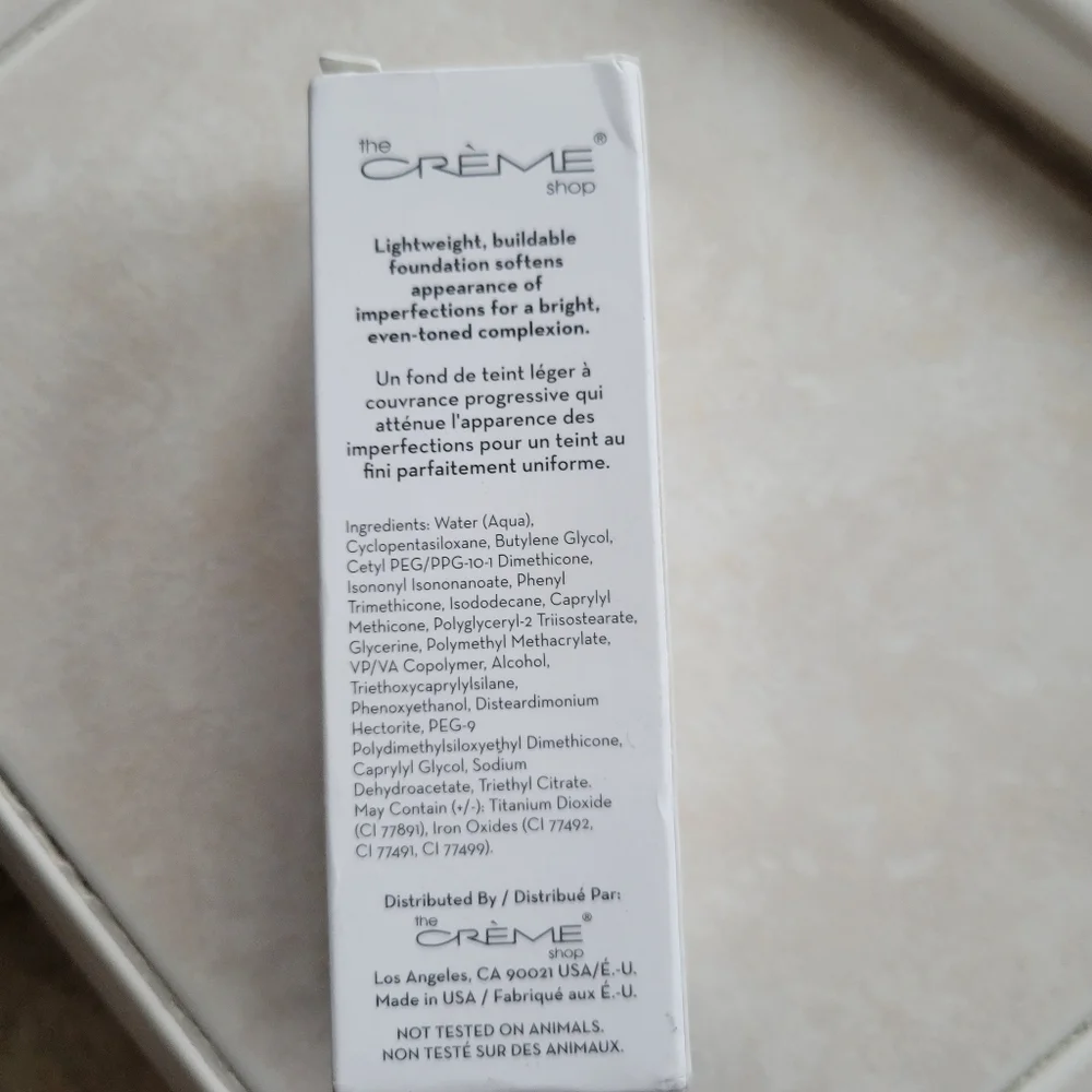 The Creme Shop Match Made Luminous Liquid Foundation Shade 12 New